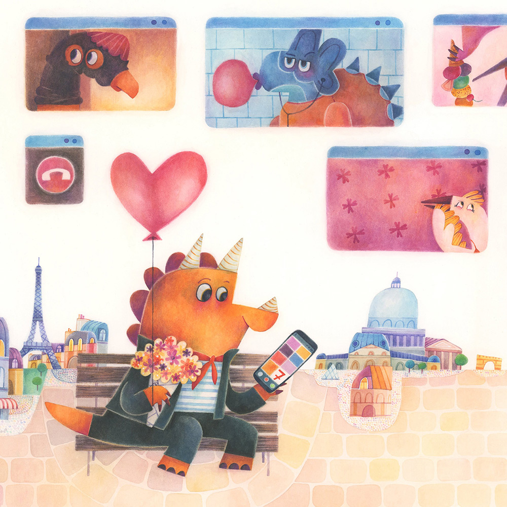 Illustration for "10 dinosaurs" project