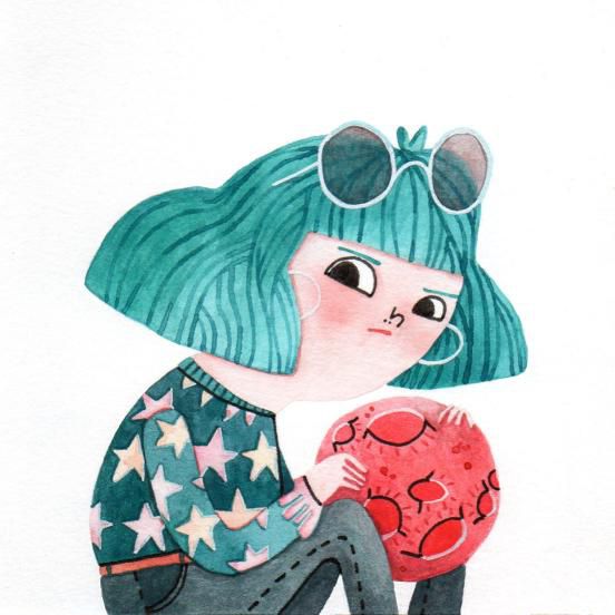 Moon girl by Val "Draw This In Your Style" challenge