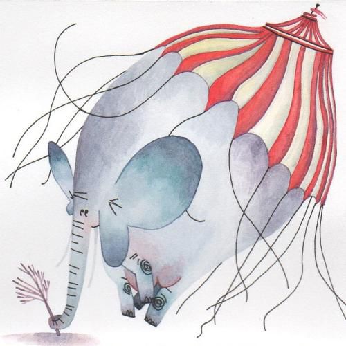 A circus elephant for Animaloon Collective