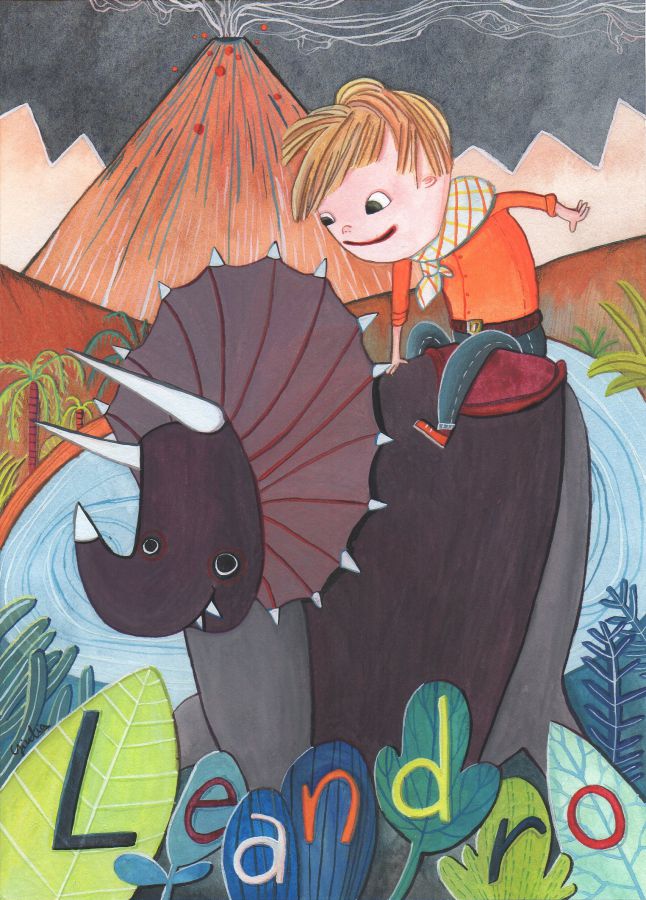 Leandro, the explorer A personalised illustration for an elder brother