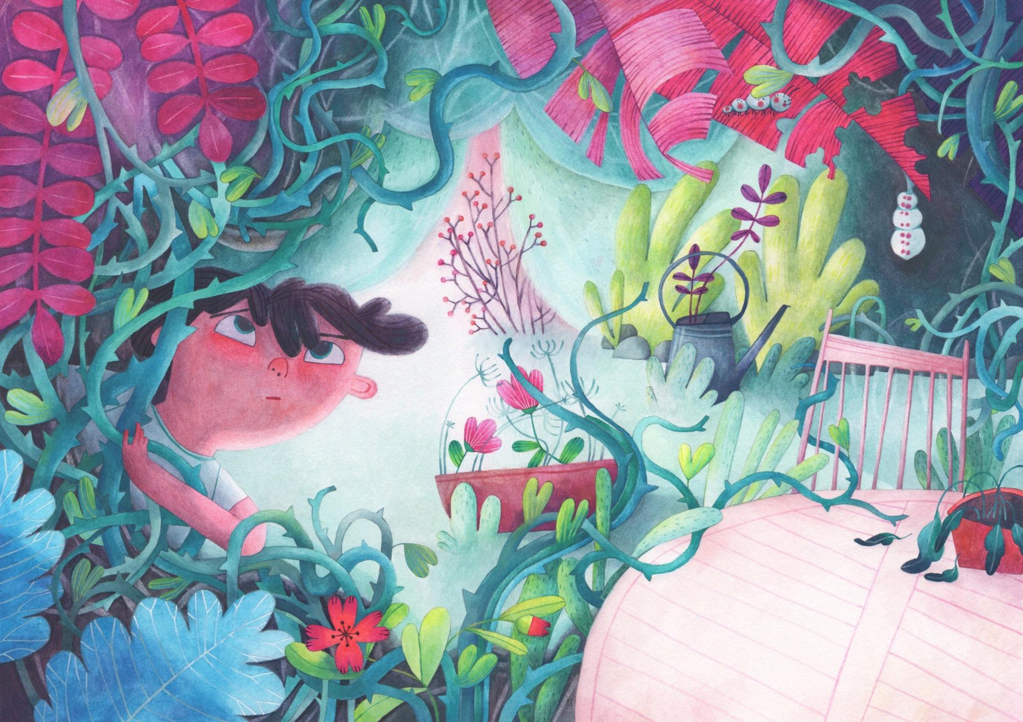Kaspar's garden Illustration forLucca Junior