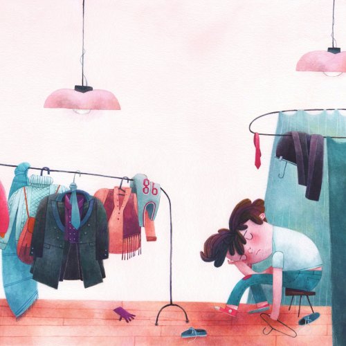 Kaspar e la moda Illustrazione premiata a Lucca Junior