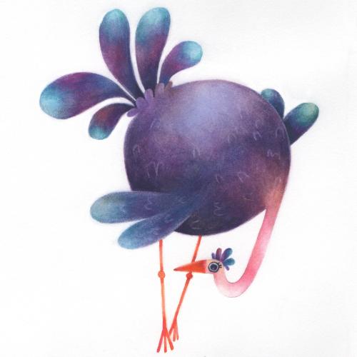 An ostrich for Animaloon Collective