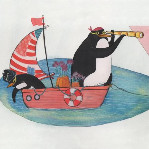 A penguin endangered by global warming