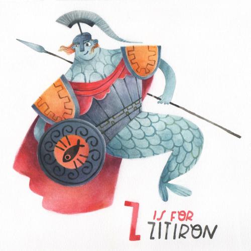 A sea knight for Animal Alphabets