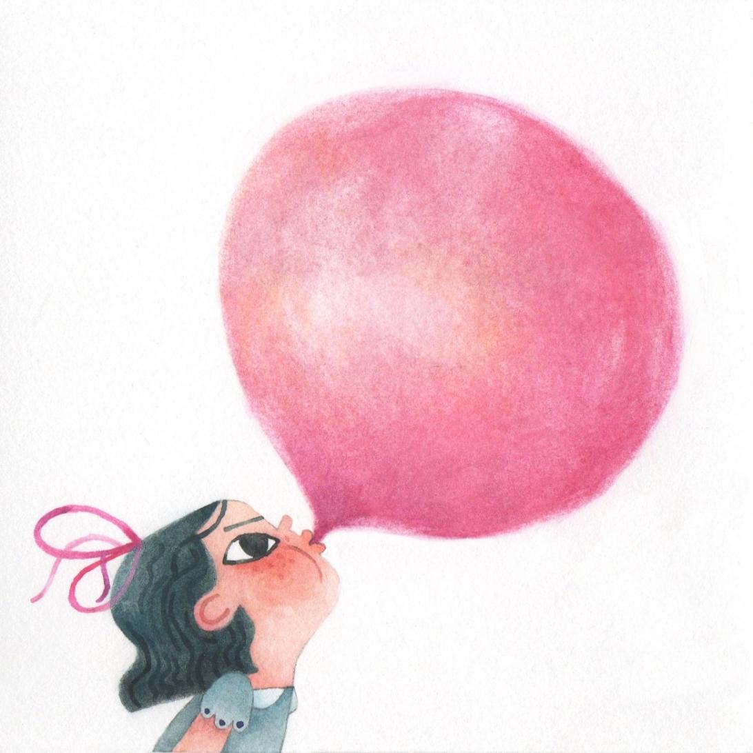 Blowing a bubble for Colour Collective