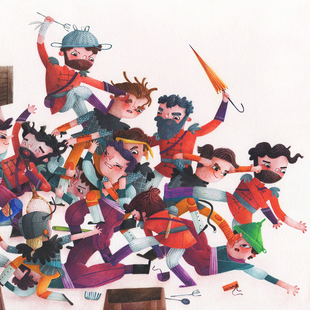 Illustration for "The great penguin war" project