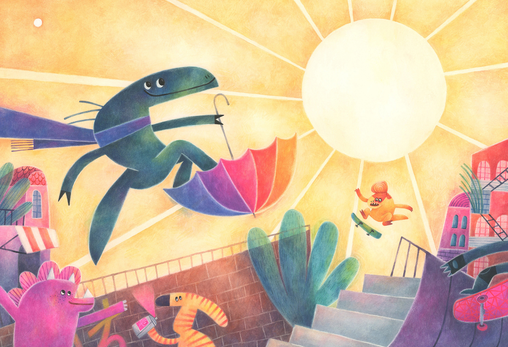 I didn'expect... the extintion of dinosaurs Illustration for Livio Sossi Award