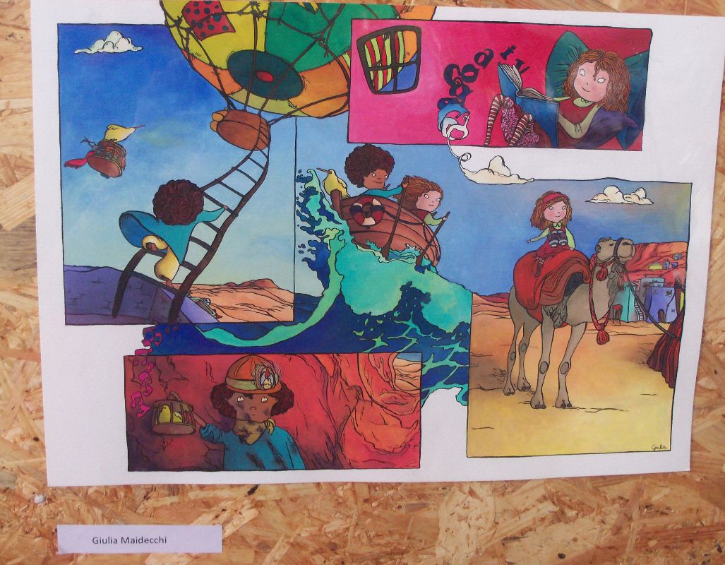 In mostra a Celle Ligure concorso "Disegni al Sole" Illustrazione selezionata al concorso "Disegni al Sole"