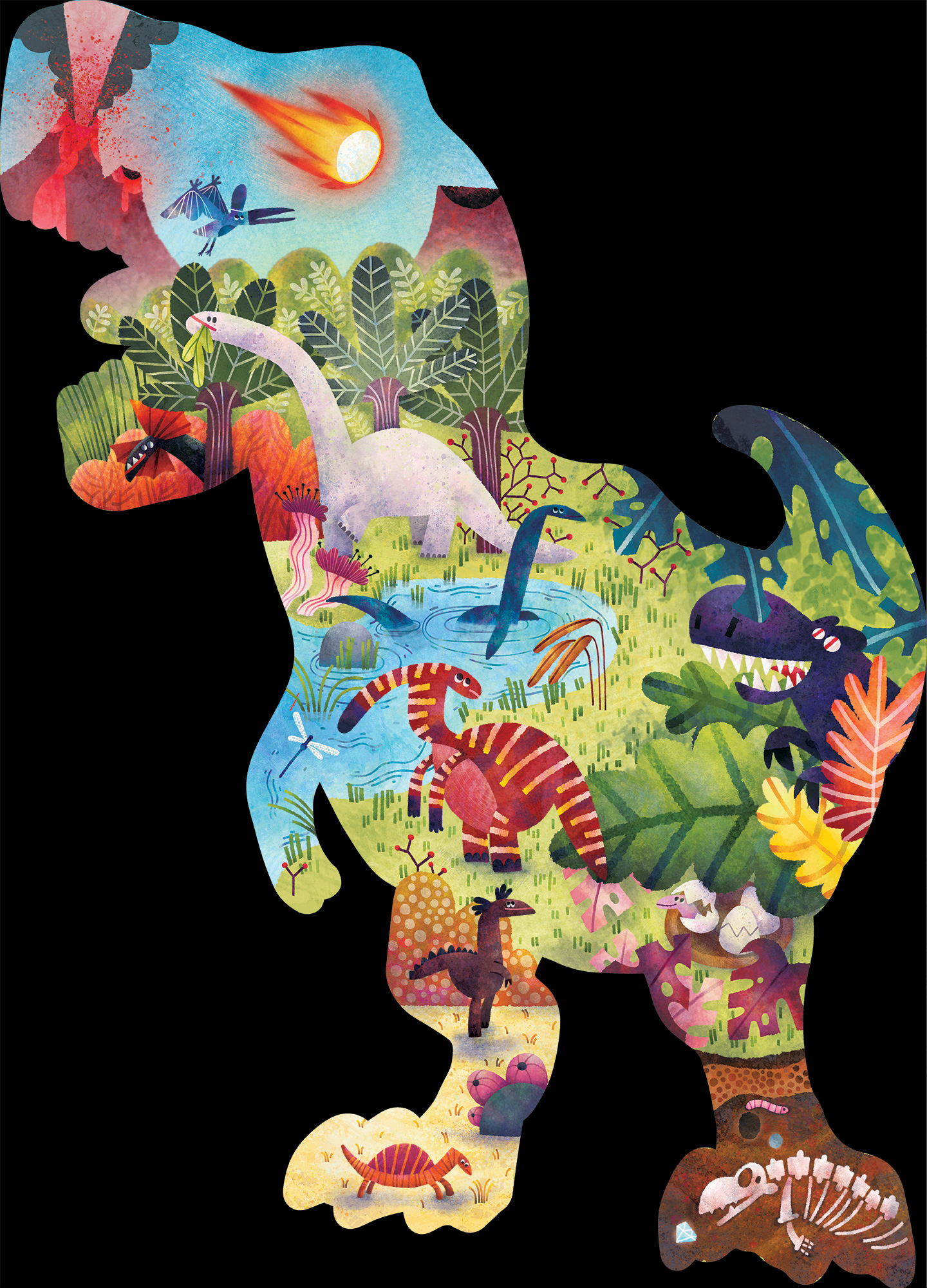 Woody puzzle a tema dinosauri Nuovo puzzle di legno in uscita per Ludattica