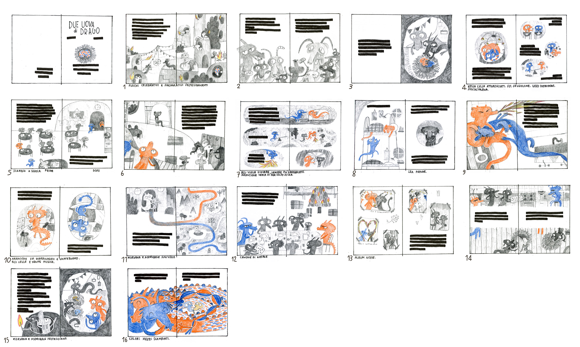 Editore cercasi!
Completato il progetto di libro illustrato "Due uova di drago"